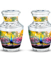 Classic 3-inch Peacock Urn for Human Ashes.