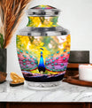 Classic 3-inch Peacock Urn for Human Ashes.