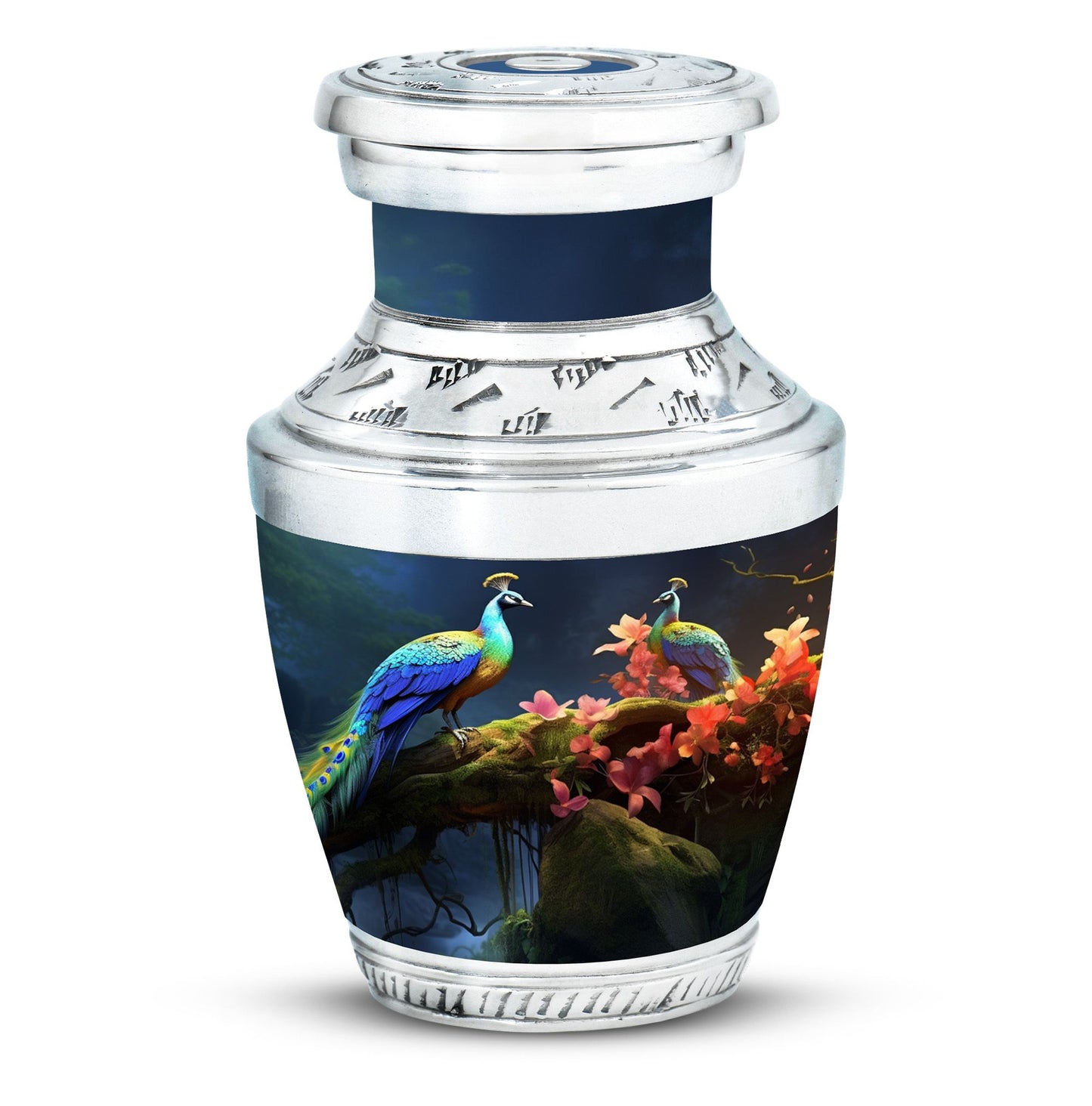 Classic 3-Inch Peacock Cremation Urn.