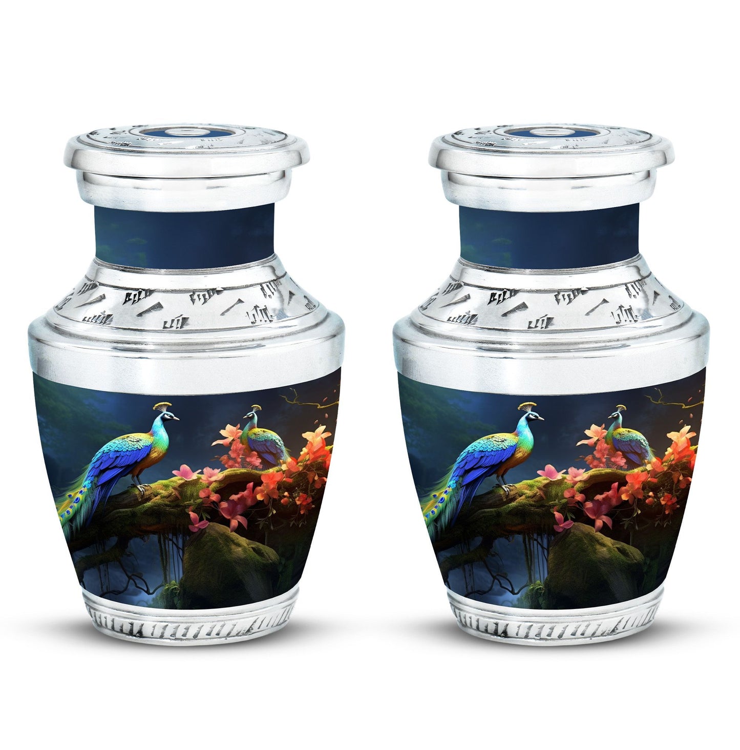 Classic 3-Inch Peacock Cremation Urn.