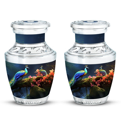 Classic 3-Inch Peacock Cremation Urn.