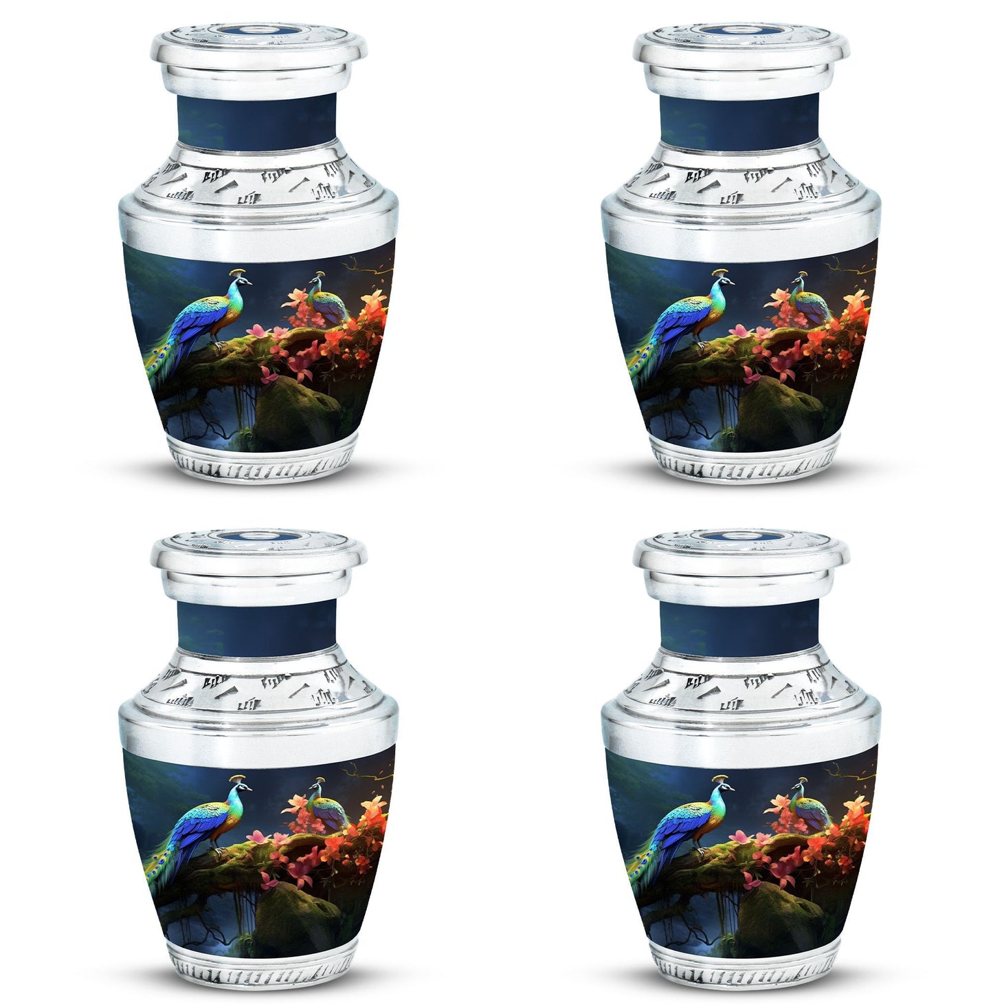 Classic 3-Inch Peacock Cremation Urn.