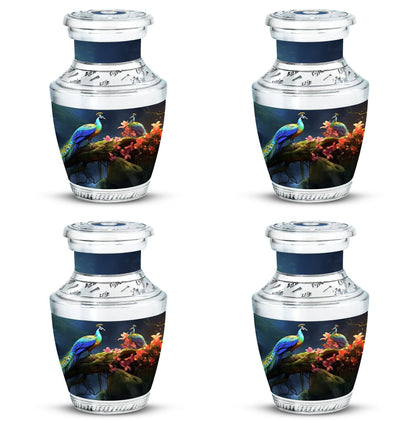 Classic 3-Inch Peacock Cremation Urn.