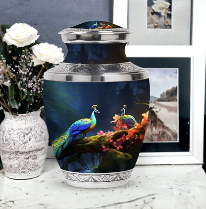 Classic 3-Inch Peacock Cremation Urn.