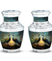 Classic 3 Inch Peacock urn for human ashes.