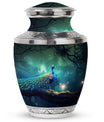Classic Peacock Urn in Aluminium for cremation