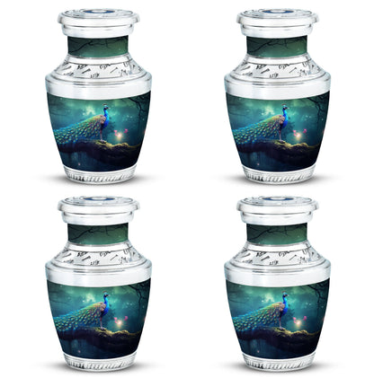 Classic Peacock Urn in Aluminium for cremation