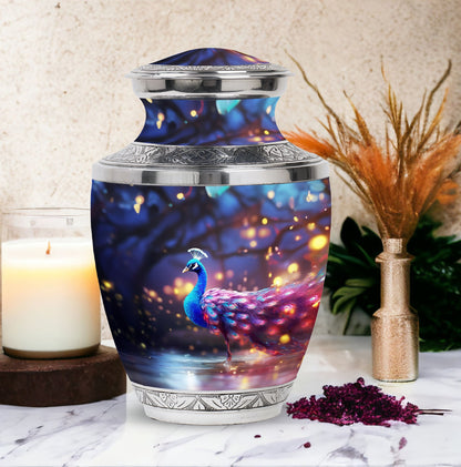 Peacock Urn for Human Ashes.