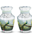 Classic 3 inch Peacock Urn for adult ashes.