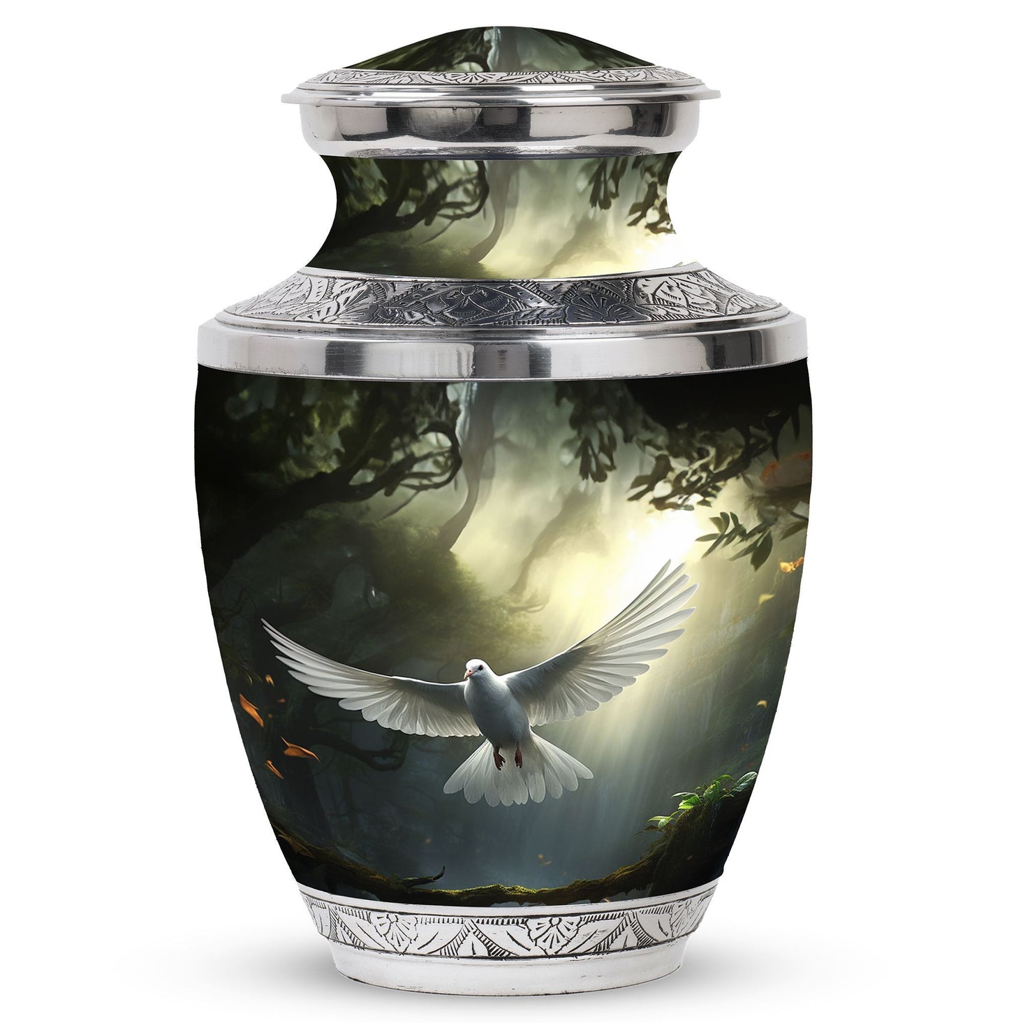 3-inch Dove Symbol of Hope Classic Cremation Urn.