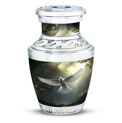3-inch Dove Symbol of Hope Classic Cremation Urn.