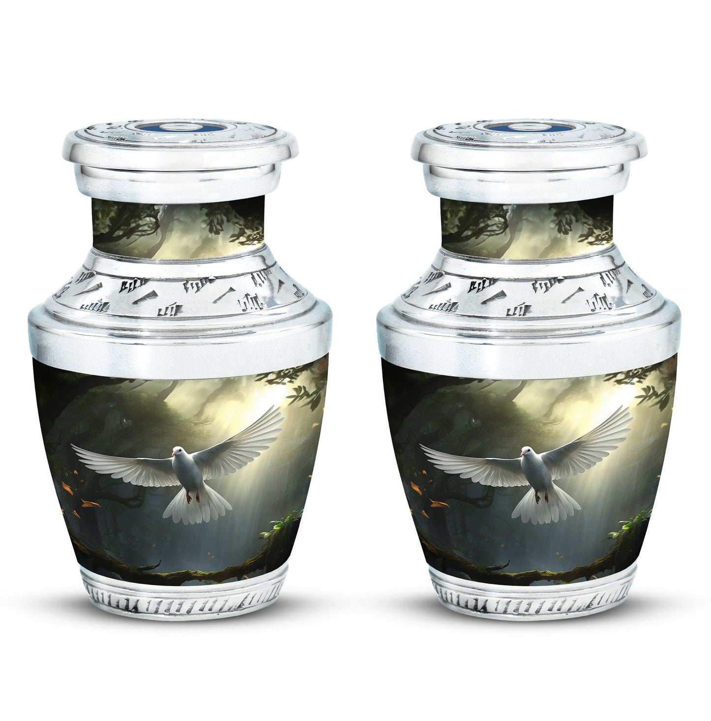 3-inch Dove Symbol of Hope Classic Cremation Urn.