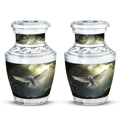 3-inch Dove Symbol of Hope Classic Cremation Urn.