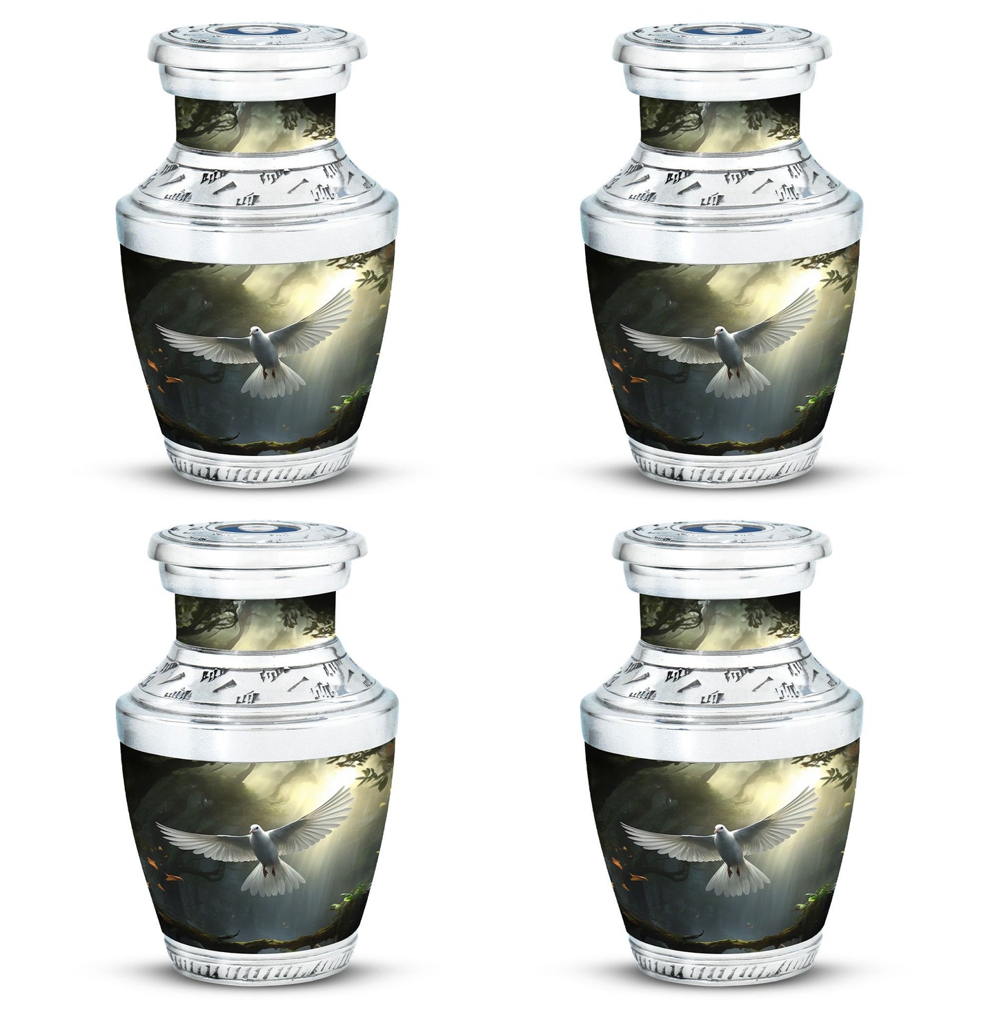 3-inch Dove Symbol of Hope Classic Cremation Urn.