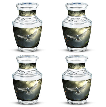 3-inch Dove Symbol of Hope Classic Cremation Urn.