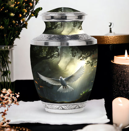 3-inch Dove Symbol of Hope Classic Cremation Urn.
