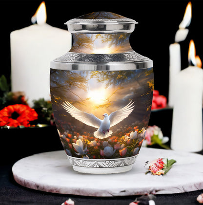 3-inch Dove Memorial Urn in Classic Design.