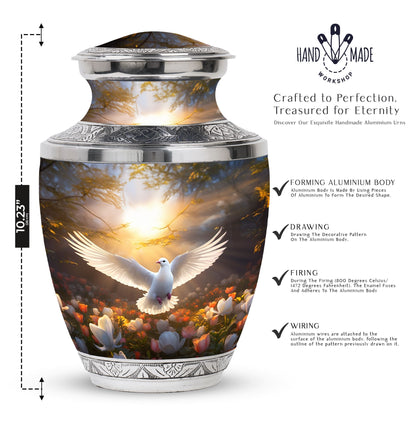3-inch Dove Memorial Urn in Classic Design.