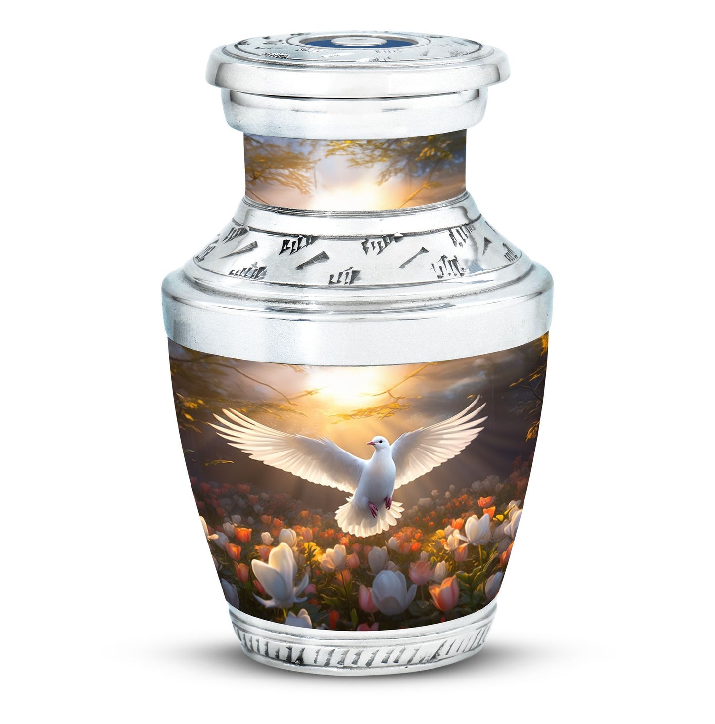 3-inch Dove Memorial Urn in Classic Design.