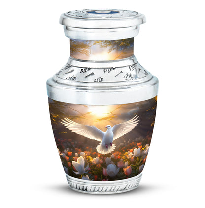 3-inch Dove Memorial Urn in Classic Design.