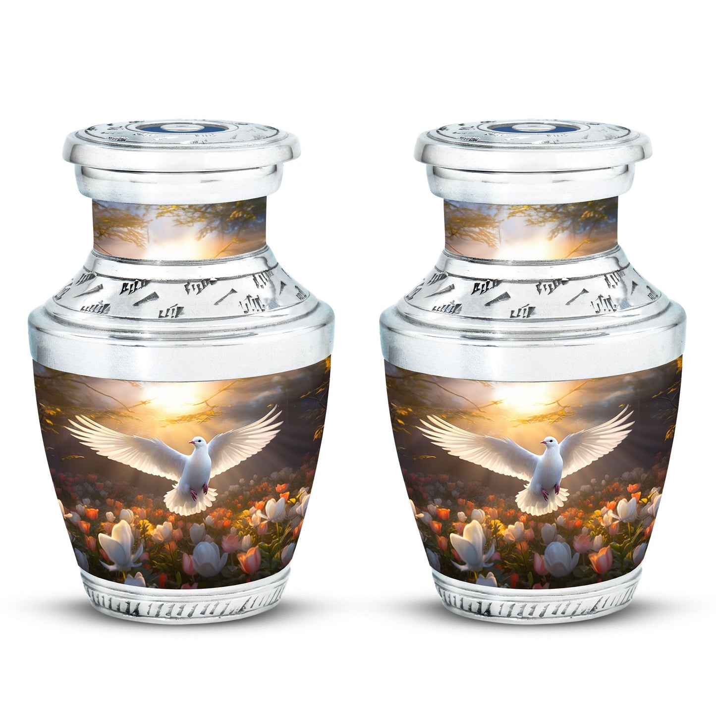 3-inch Dove Memorial Urn in Classic Design.