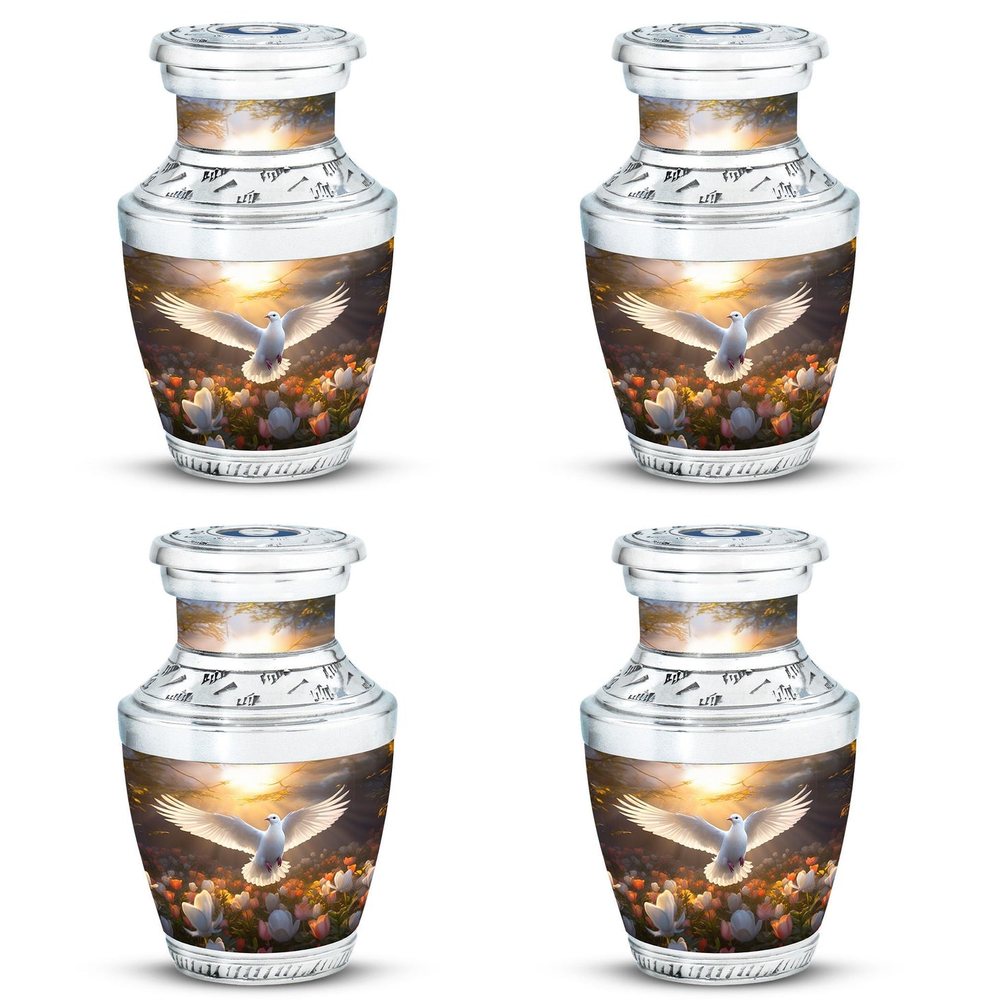 3-inch Dove Memorial Urn in Classic Design.