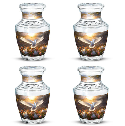 3-inch Dove Memorial Urn in Classic Design.