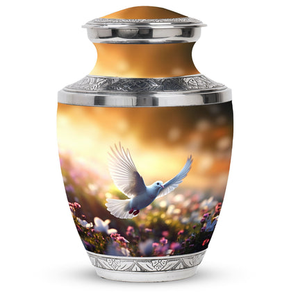 Classic, 3-Inch Dove Urn for Human Ashes.