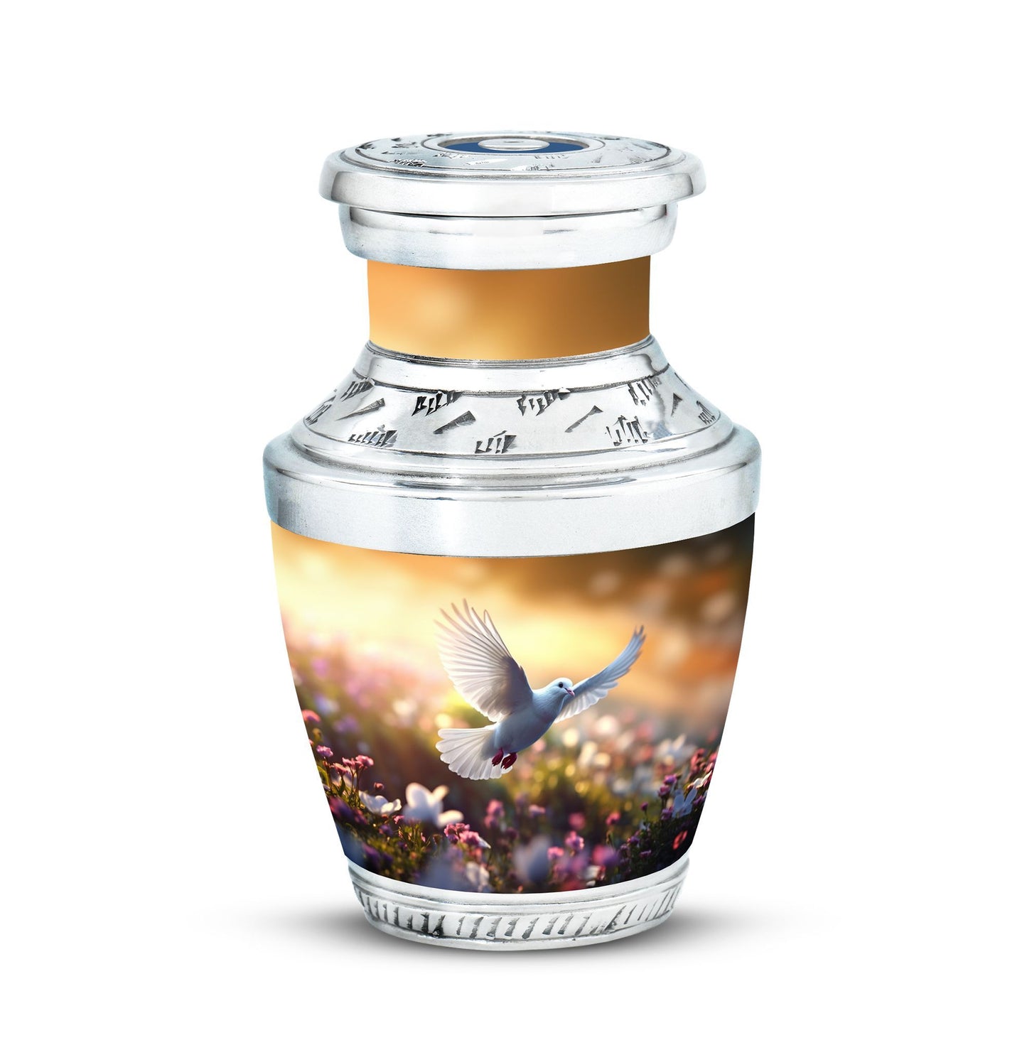 Classic, 3-Inch Dove Urn for Human Ashes.