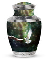 Dove Memorial Urn, 3-inch large aluminium