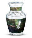 Dove Memorial Urn, 3-inch large aluminium
