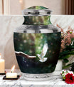 Dove Memorial Urn, 3-inch large aluminium