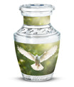 Classic Dove Cremation Urn, Large Aluminium Unique Urn for.