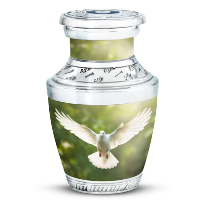 Classic Dove Cremation Urn, Large Aluminium Unique Urn for.