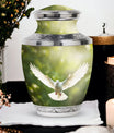Classic Dove Cremation Urn, Large Aluminium Unique Urn for.