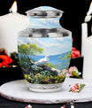 3 Inch Dove Memorial Urn, Classic Aluminium Urn for Human Ashes.