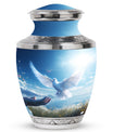 Large classic dove urn for human ashes