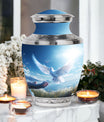 Large classic dove urn for human ashes