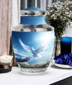 Large classic dove urn for human ashes