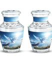 Large classic dove urn for human ashes