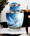 Large classic dove urn for human ashes