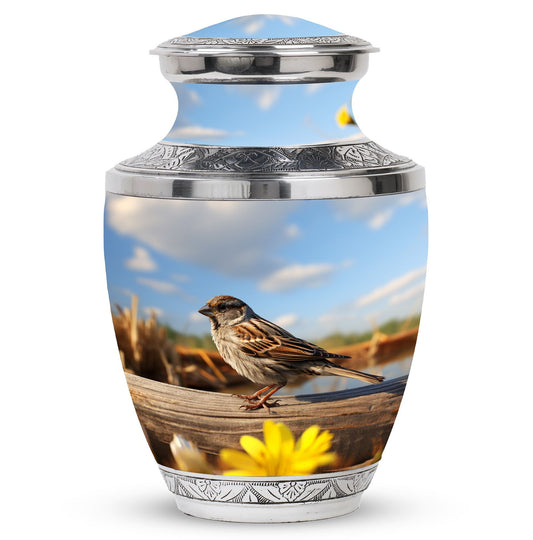 Classic Sparrow Urn for Cremation Ashes.