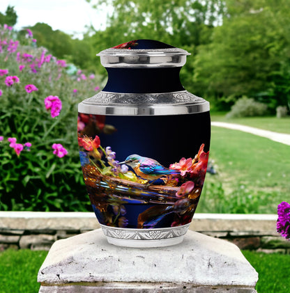 Classic Sparrow Urn, Aluminium Cremation Urn.