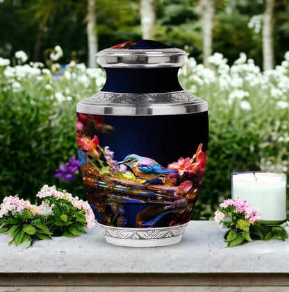 Classic Sparrow Urn, Aluminium Cremation Urn.