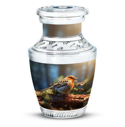 Classic 3-inch Puffy Sparrow Memorial Urn for ashes
