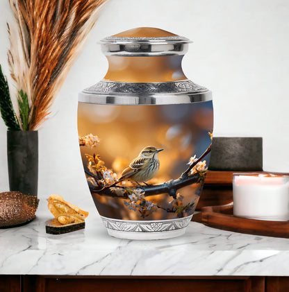 Large 3 Inch Sparrow Urn for Ashes.
