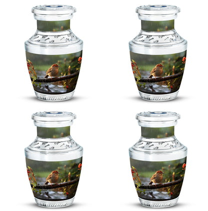 Classic Sparrow Cremation Urn, custom urn for human ashes