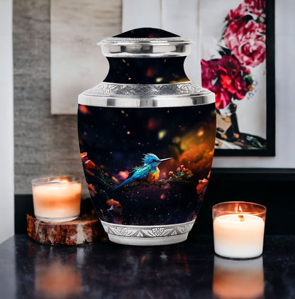 Classic Sparrow Memorial Urn, 3 inches large.