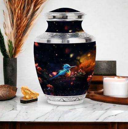 Classic Sparrow Memorial Urn, 3 inches large.