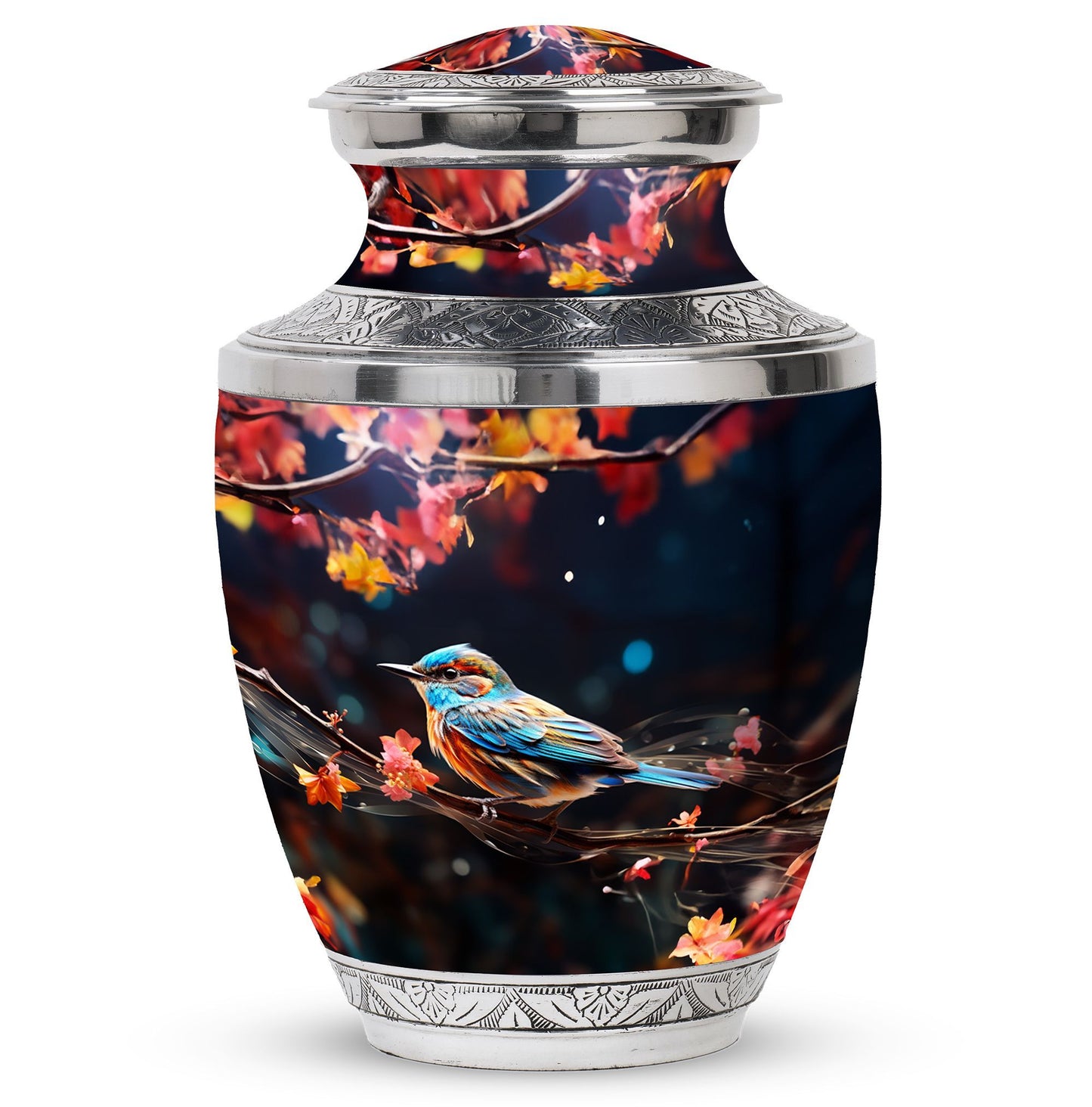 Classic engraved 3-inch Sparrow Urn for ashes